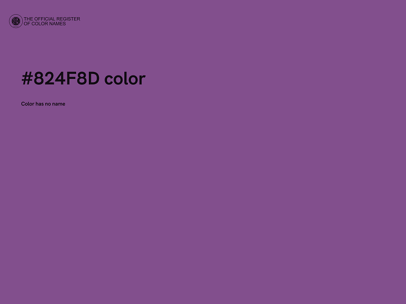 #824F8D color image