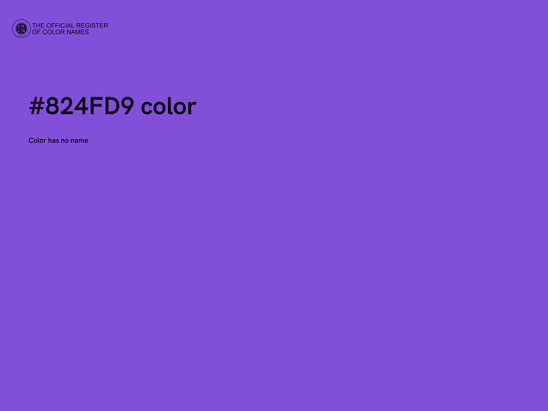 #824FD9 color image