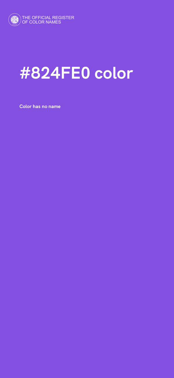 #824FE0 color image