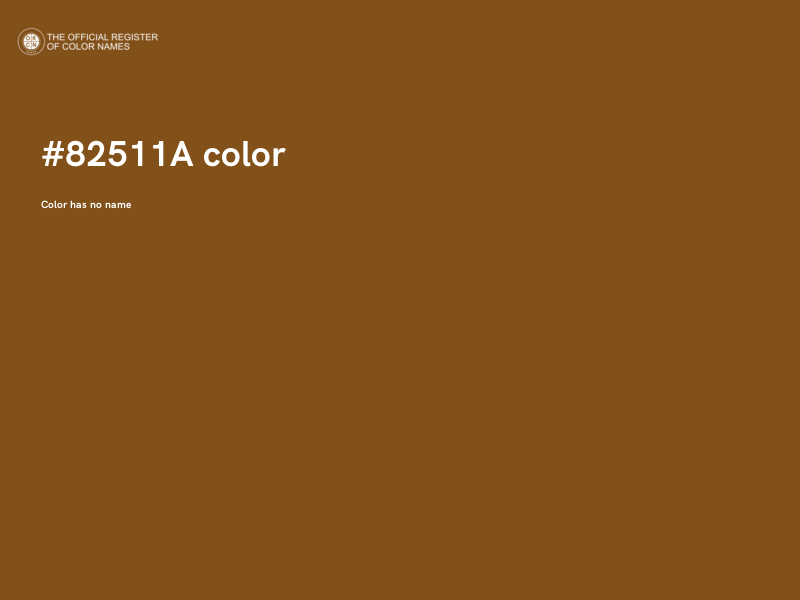 #82511A color image