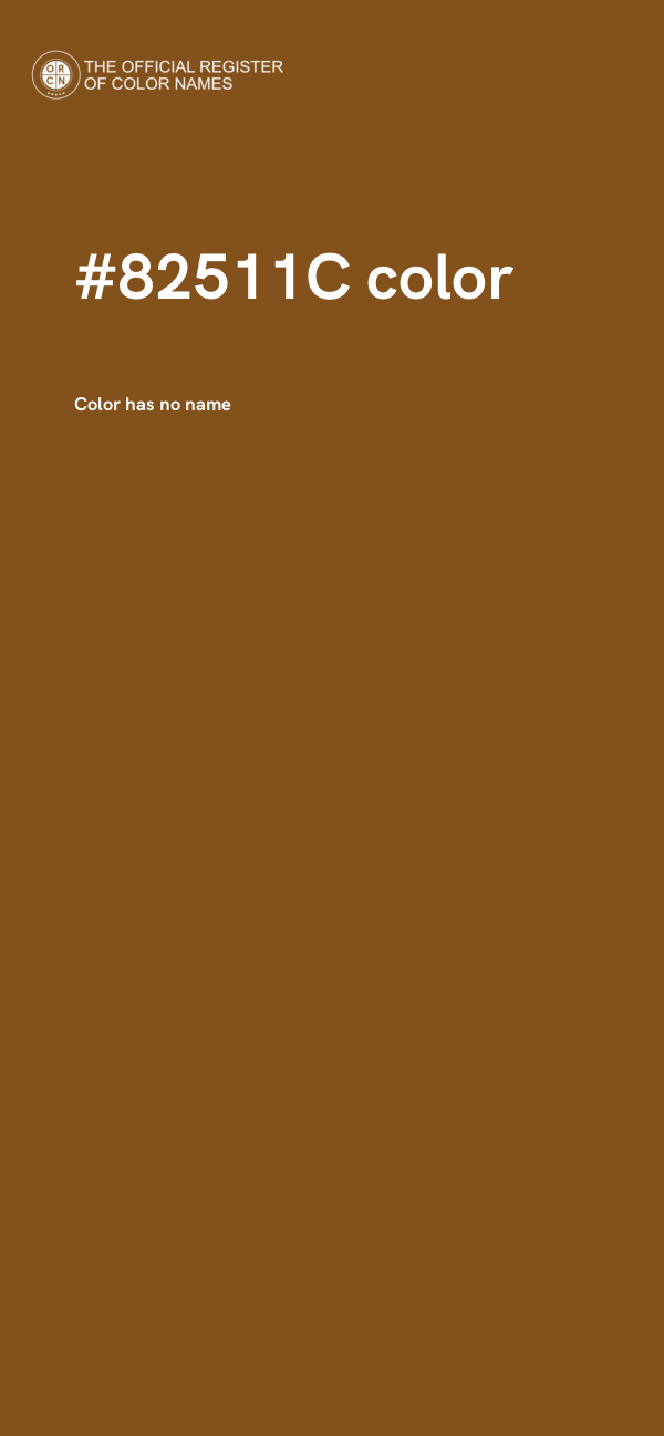 #82511C color image