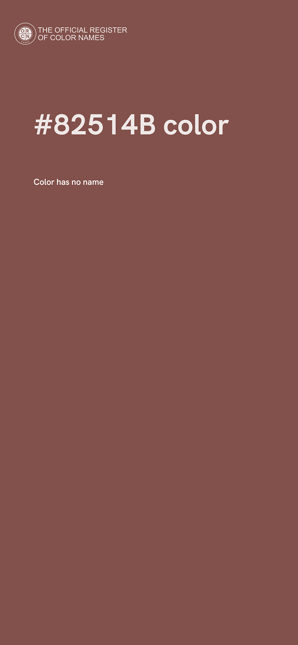#82514B color image