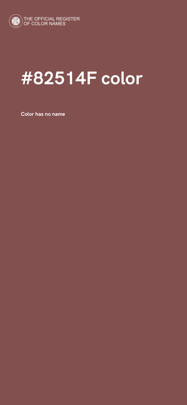 #82514F color image