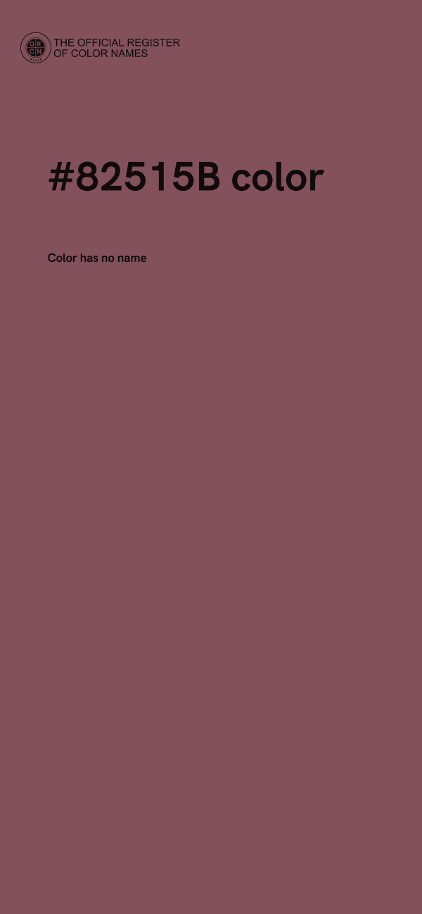 #82515B color image