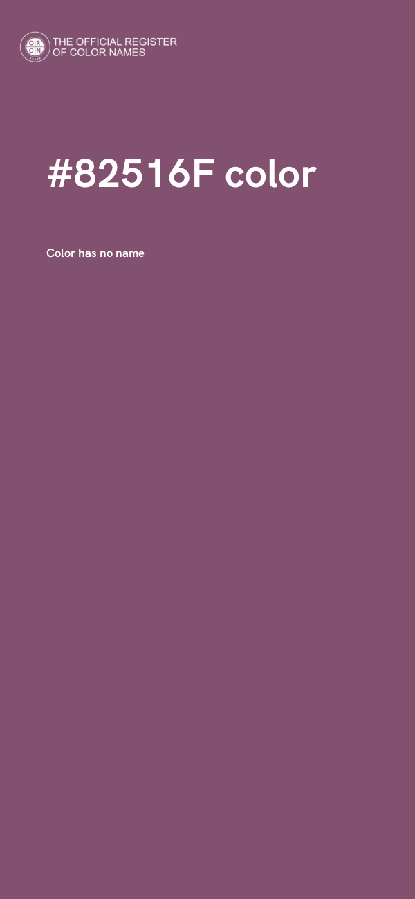 #82516F color image