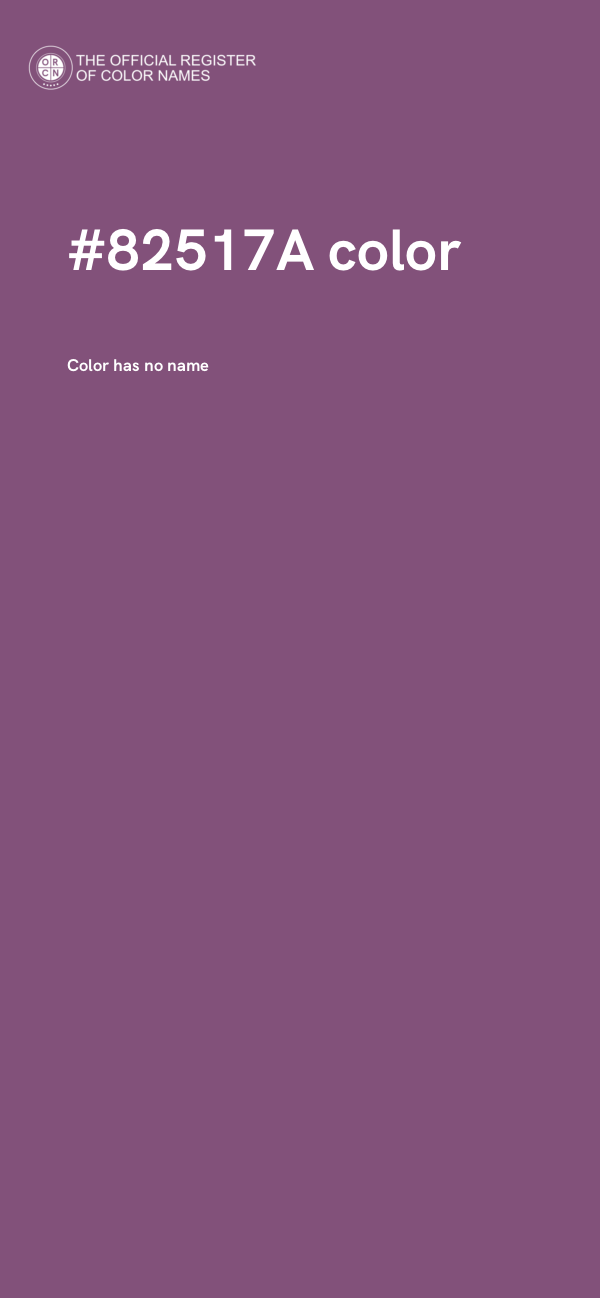 #82517A color image