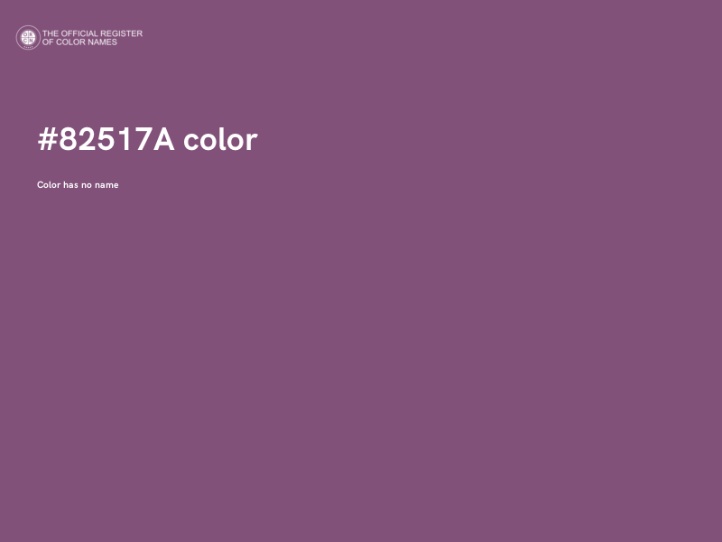 #82517A color image