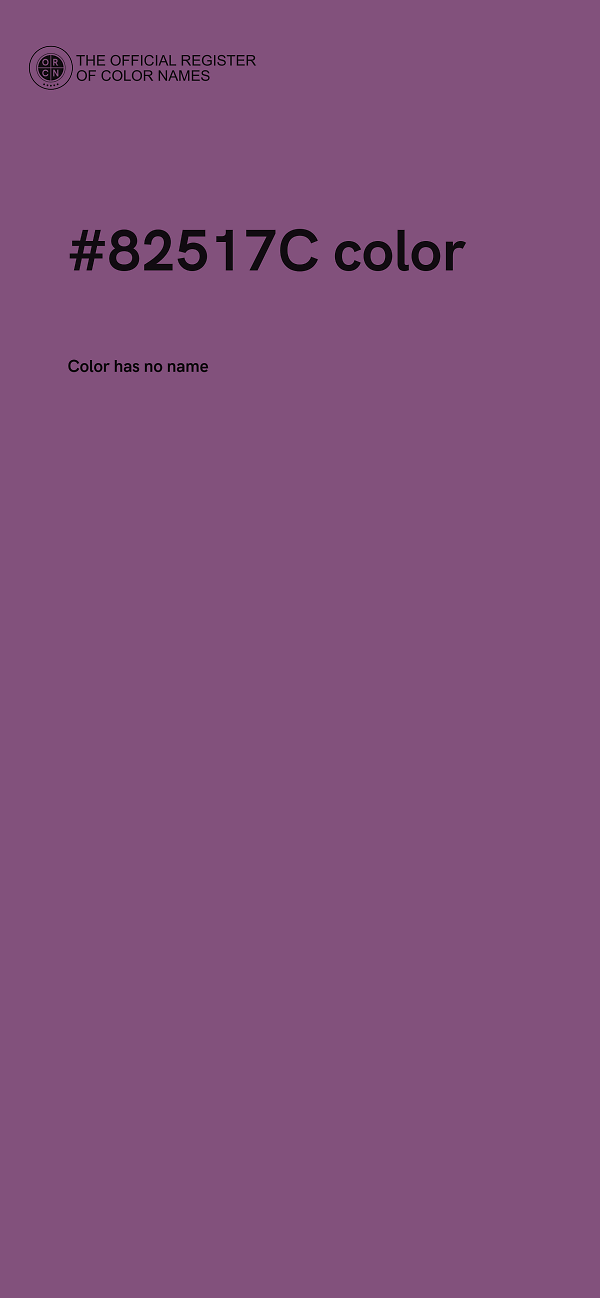 #82517C color image