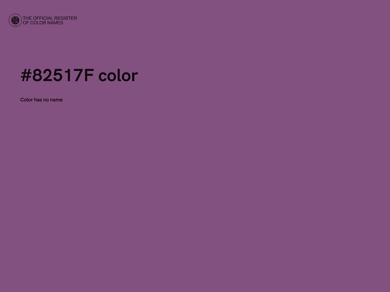 #82517F color image