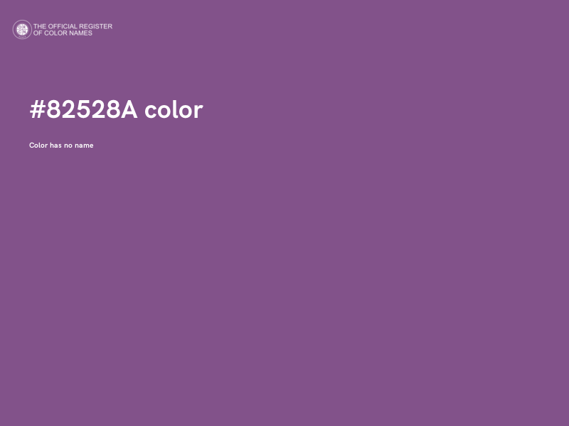 #82528A color image