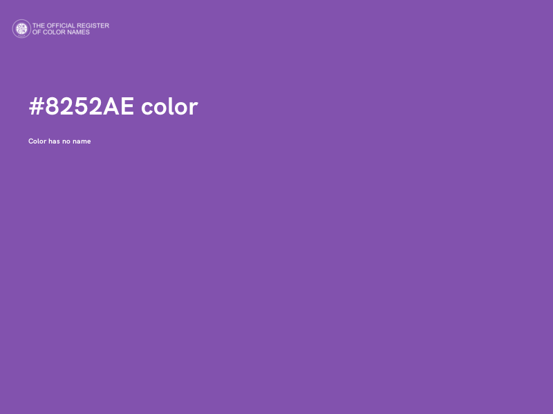 #8252AE color image