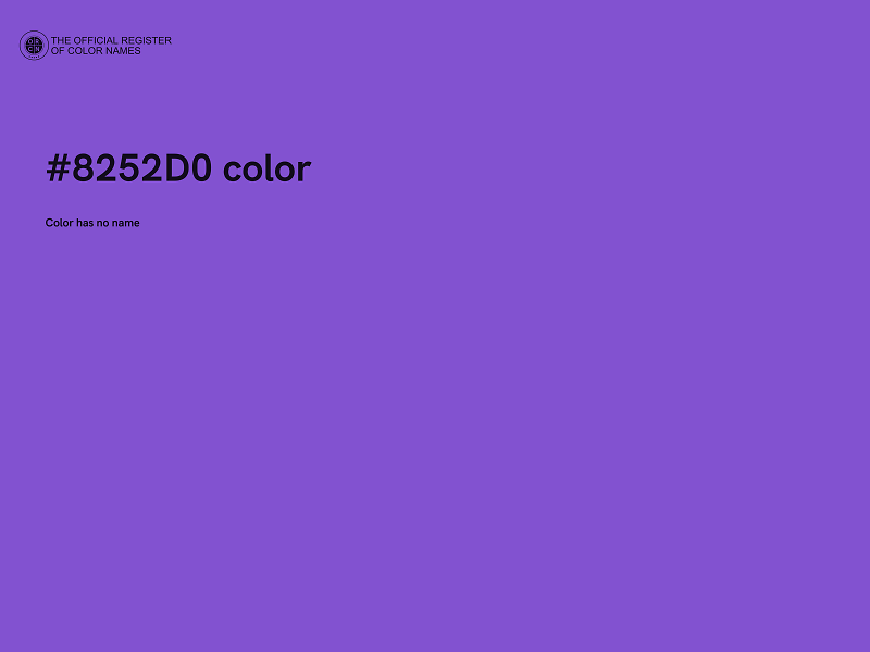 #8252D0 color image