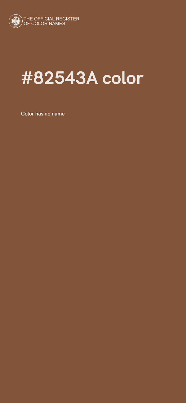 #82543A color image