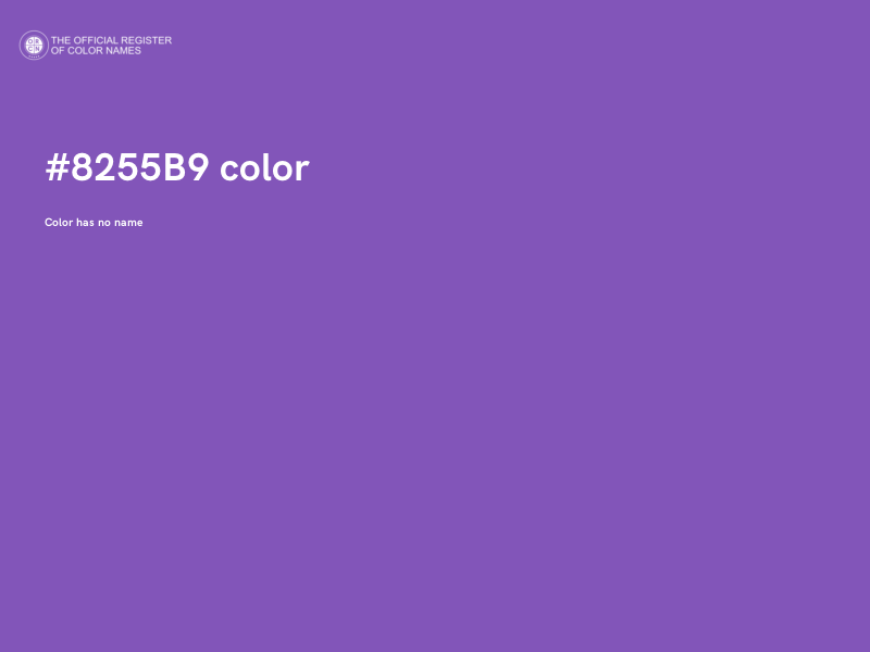#8255B9 color image