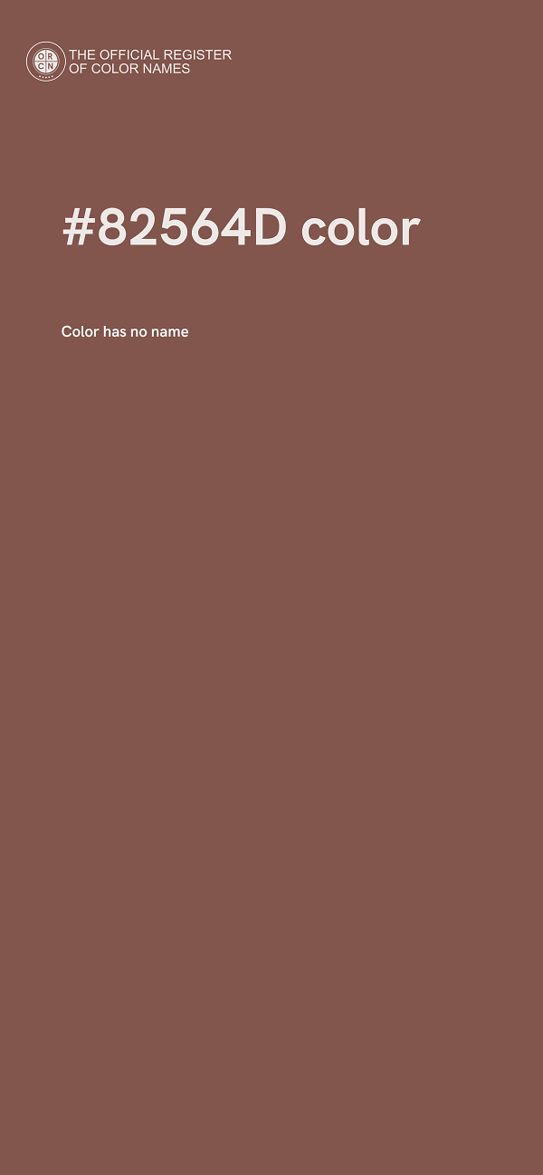 #82564D color image