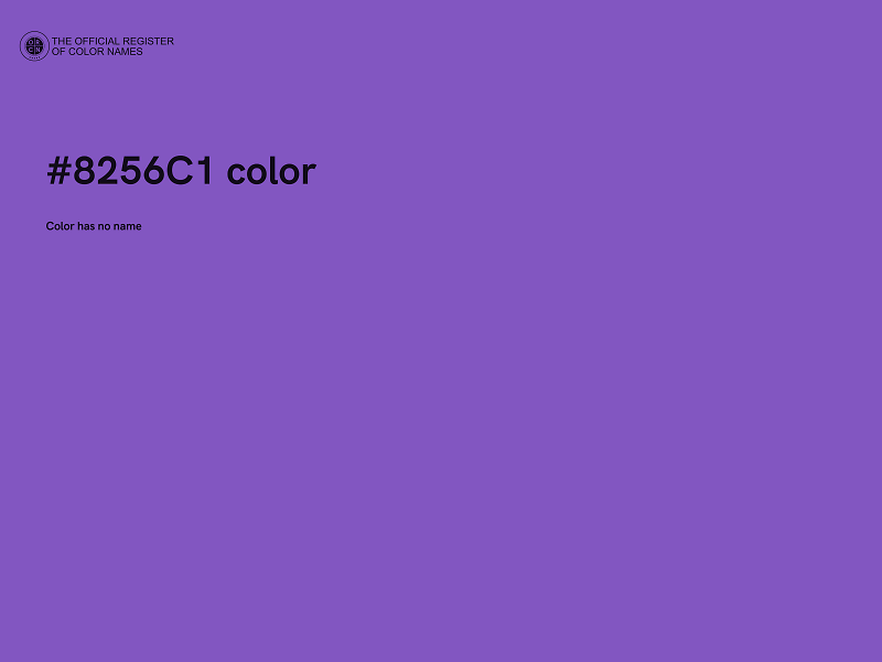 #8256C1 color image
