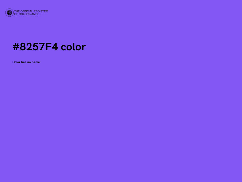 #8257F4 color image