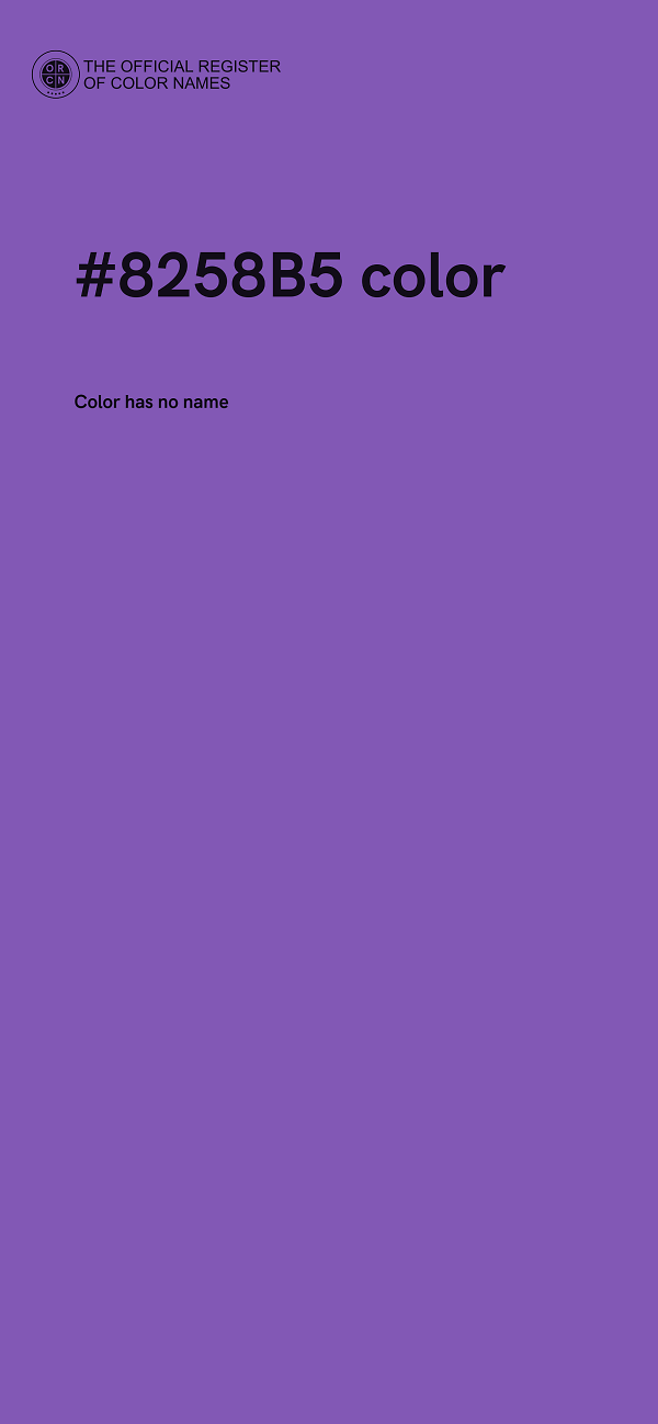#8258B5 color image