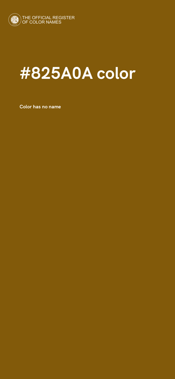#825A0A color image