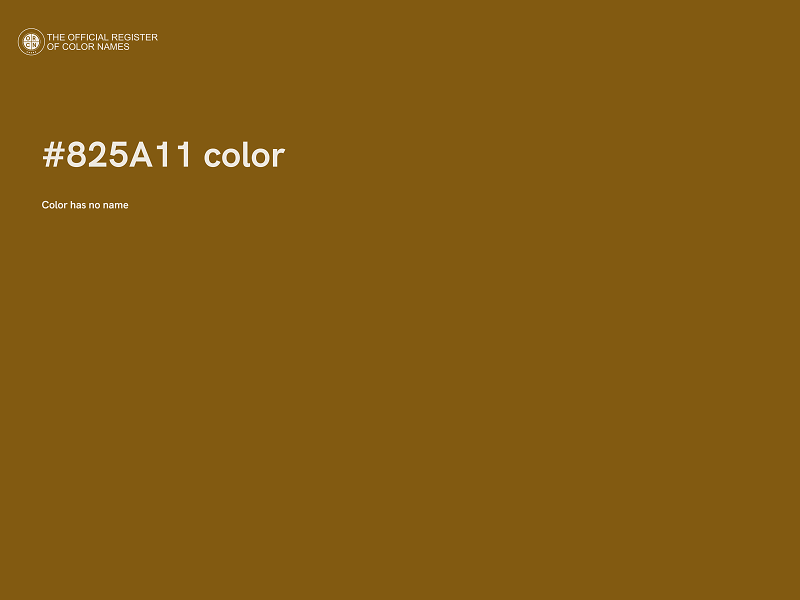 #825A11 color image