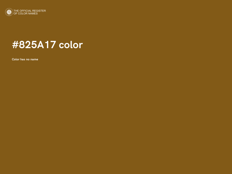 #825A17 color image