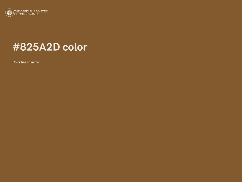 #825A2D color image