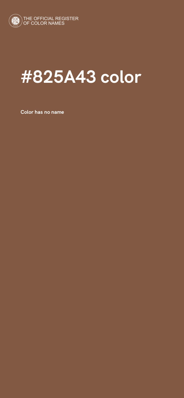 #825A43 color image