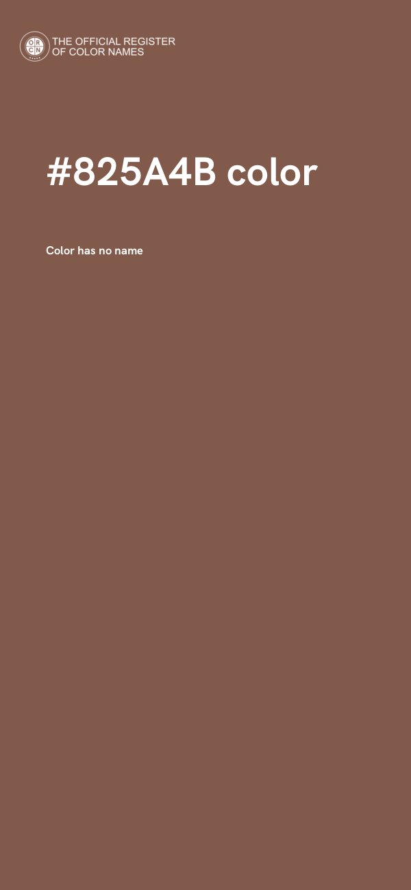 #825A4B color image