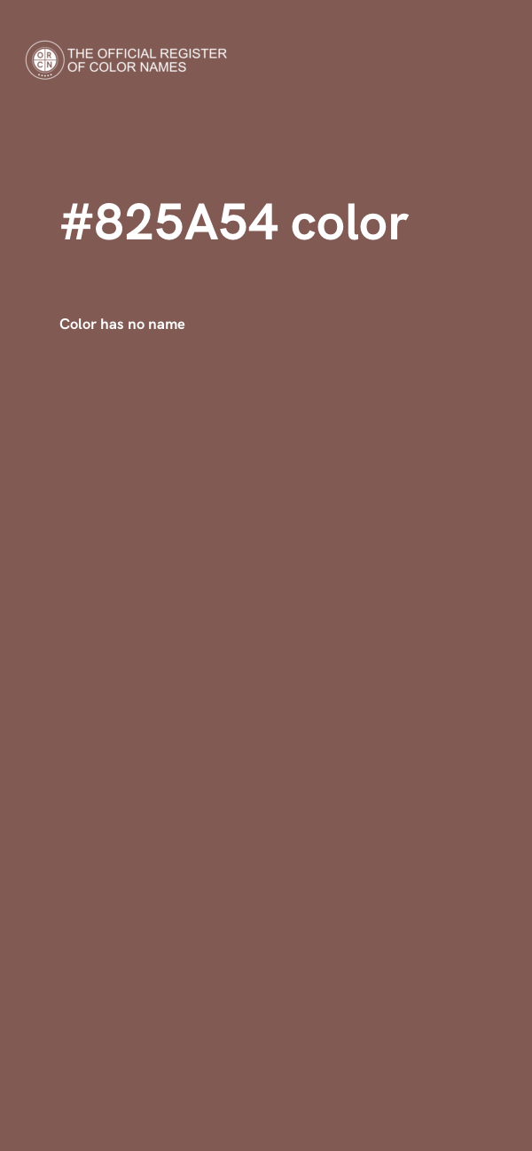 #825A54 color image