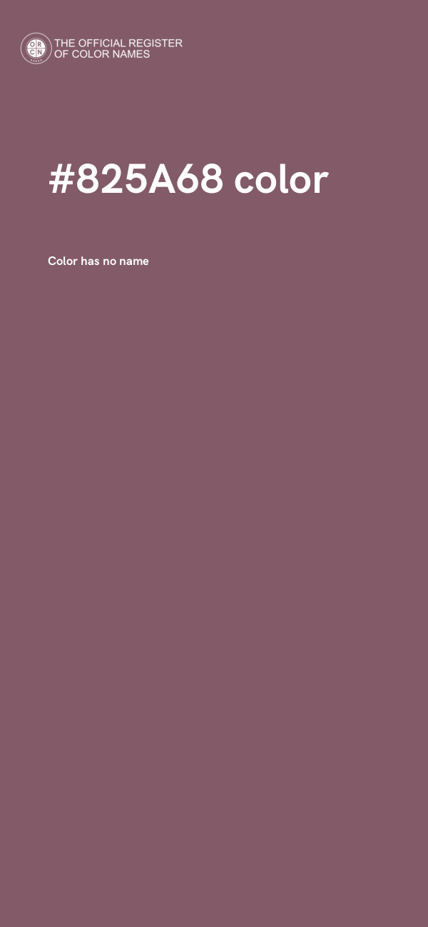 #825A68 color image