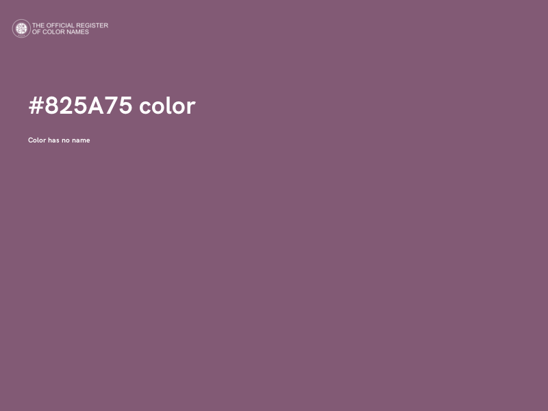 #825A75 color image