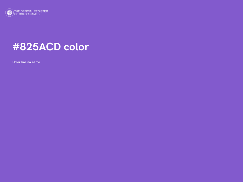 #825ACD color image