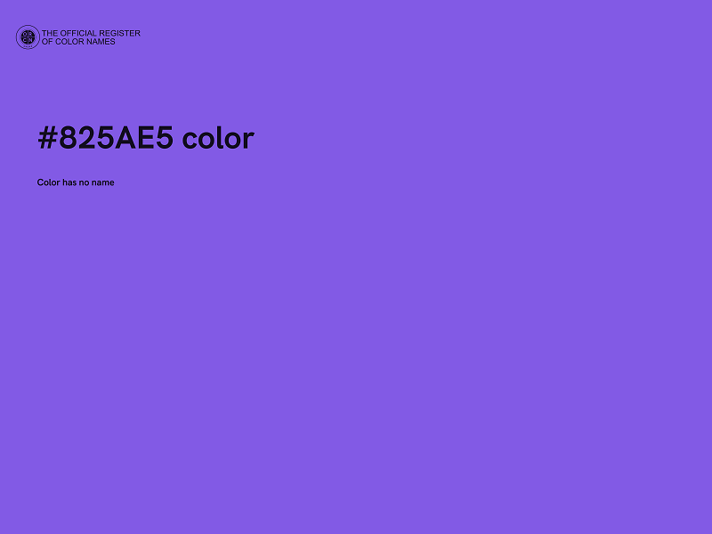 #825AE5 color image