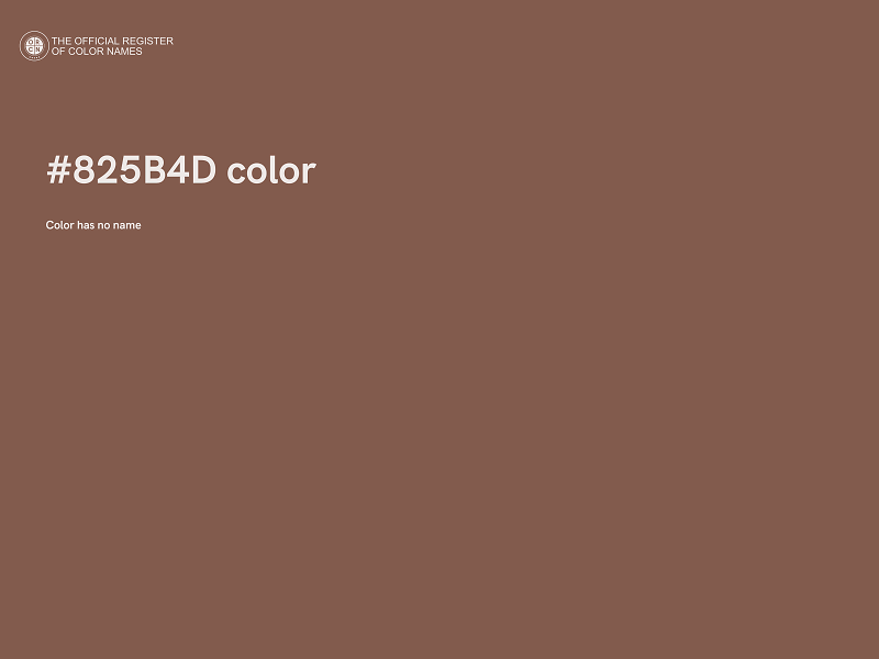 #825B4D color image
