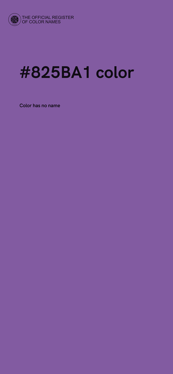#825BA1 color image