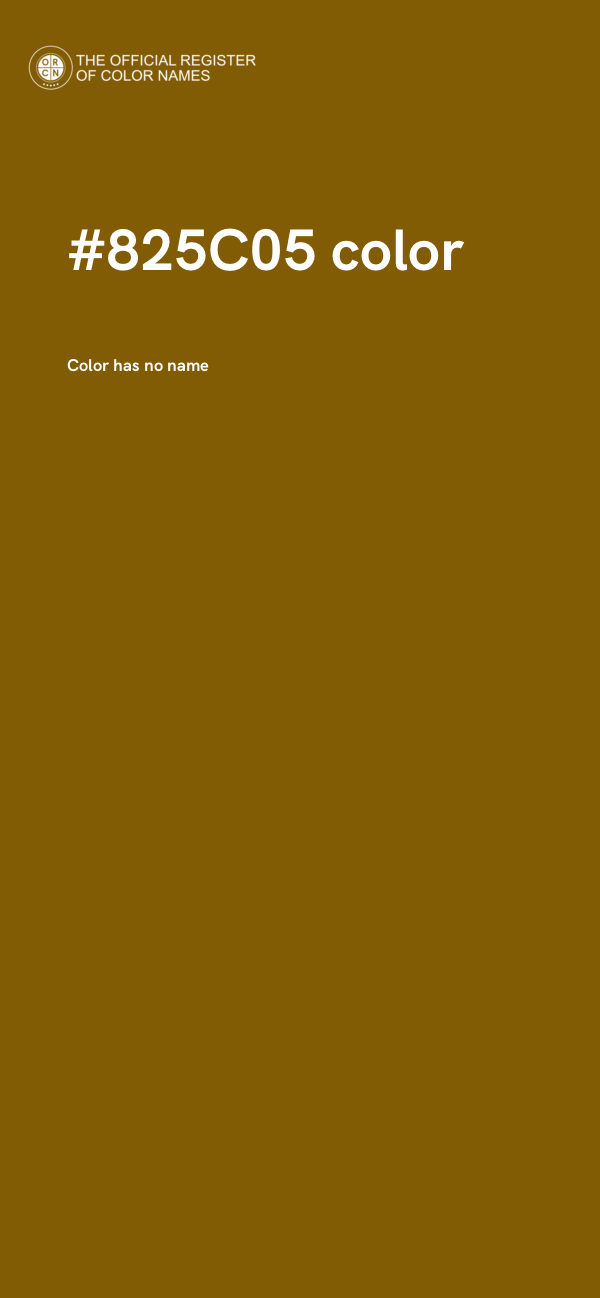 #825C05 color image