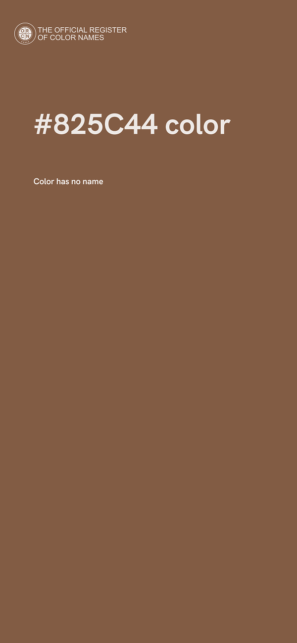 #825C44 color image