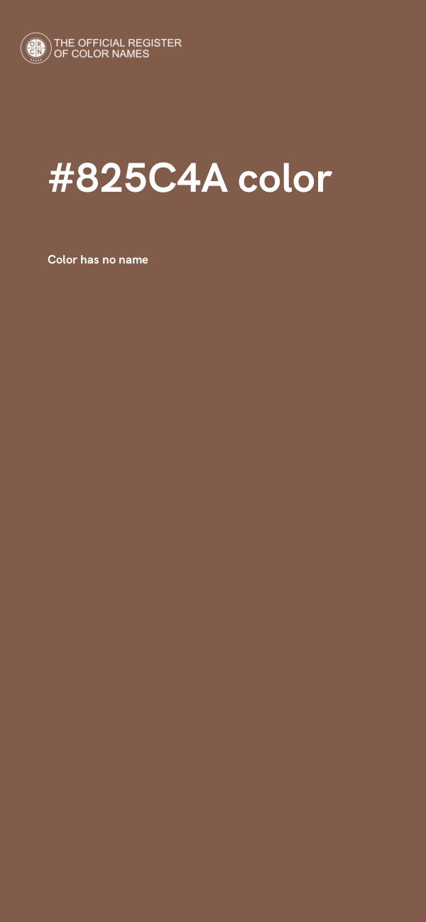 #825C4A color image