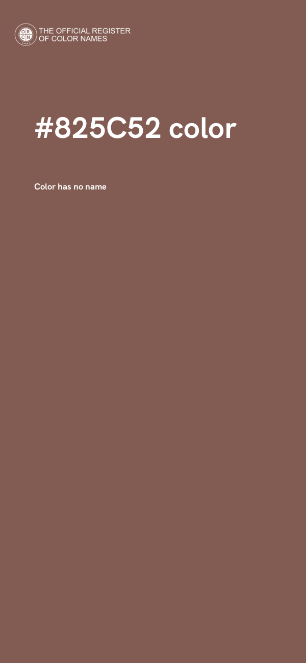 #825C52 color image