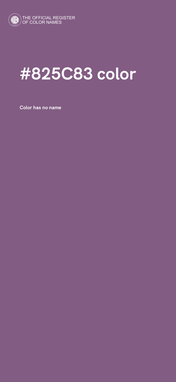 #825C83 color image
