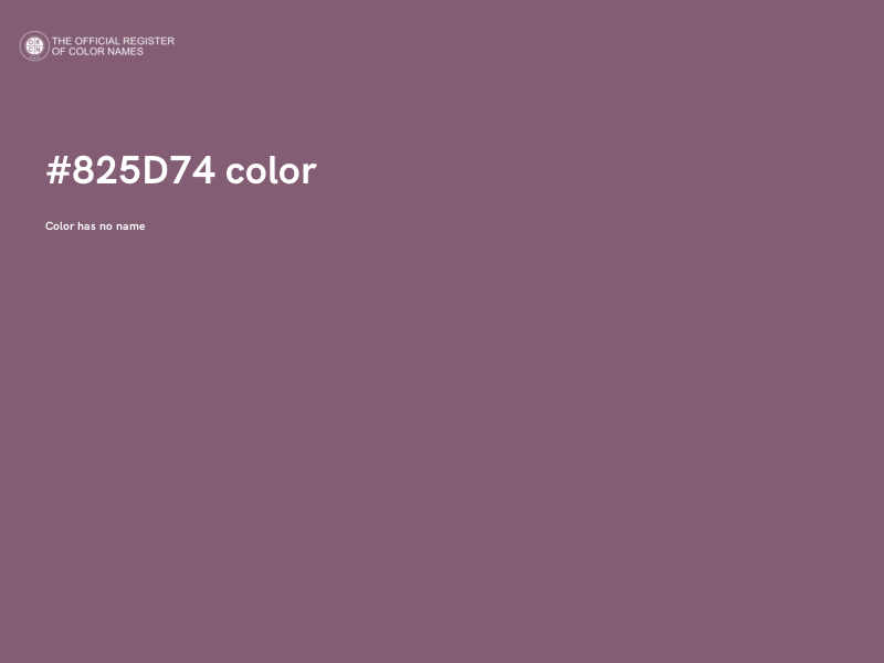 #825D74 color image