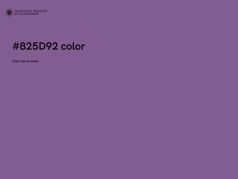 #825D92 color image