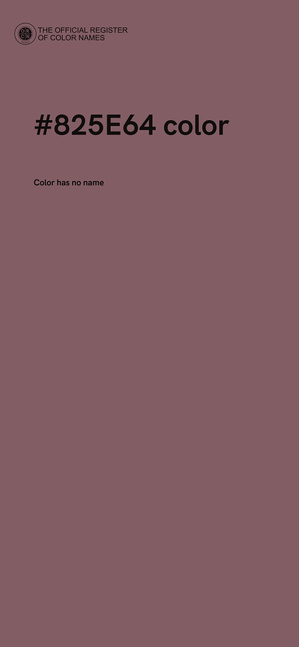 #825E64 color image