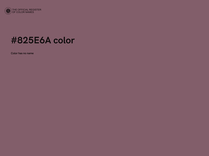 #825E6A color image