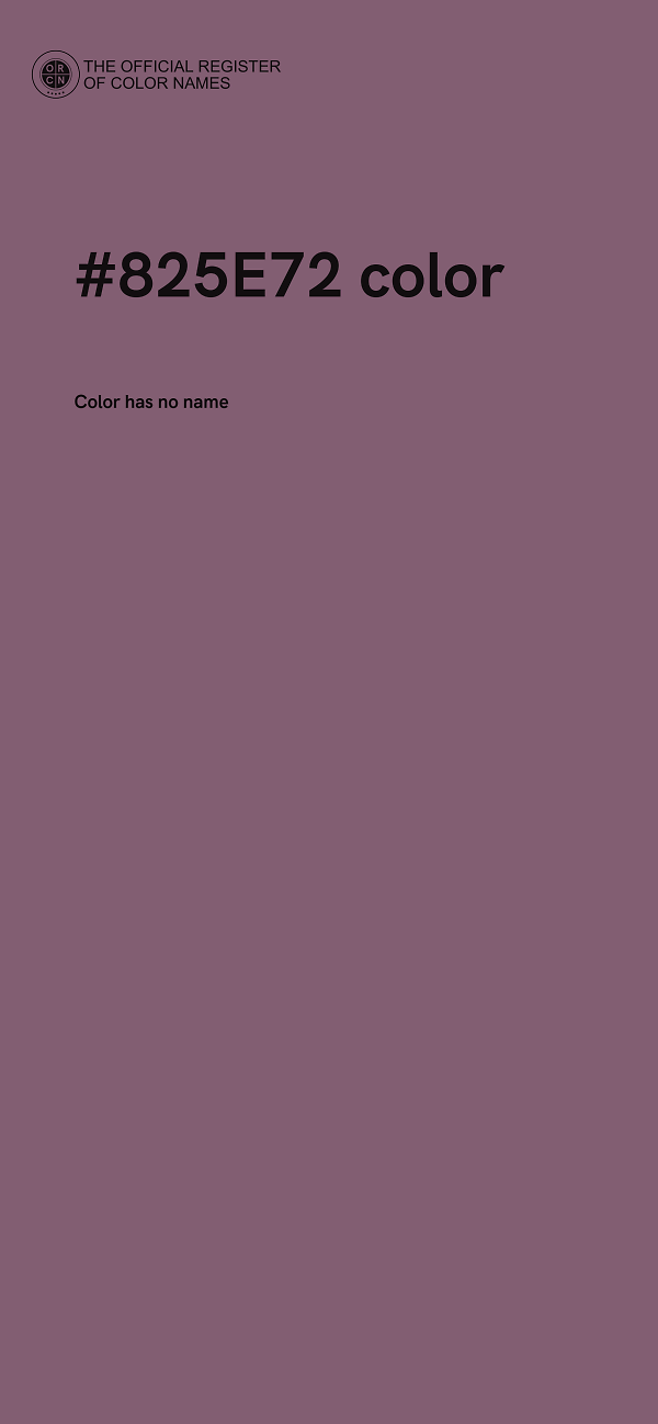 #825E72 color image