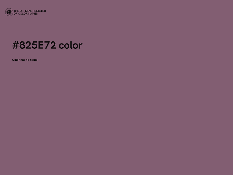 #825E72 color image
