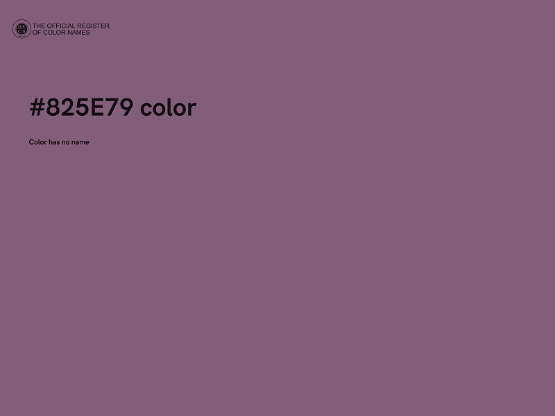 #825E79 color image