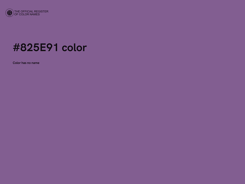 #825E91 color image