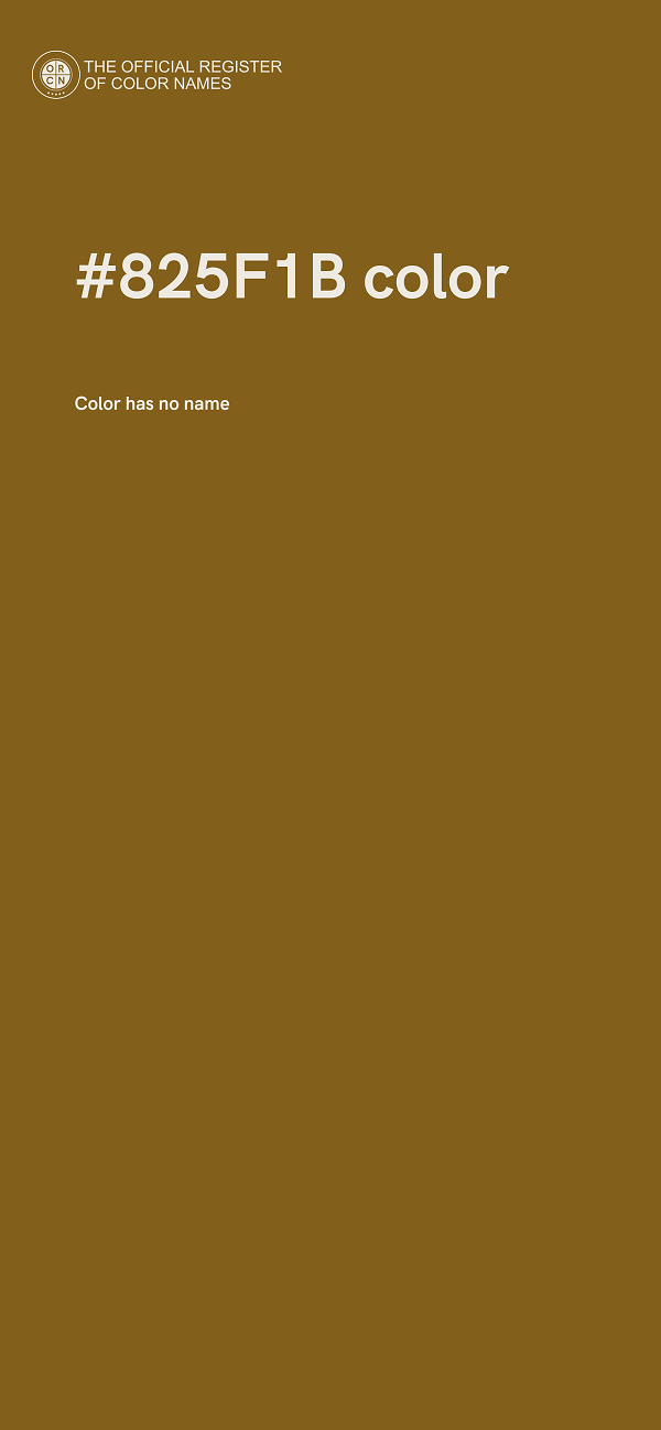 #825F1B color image