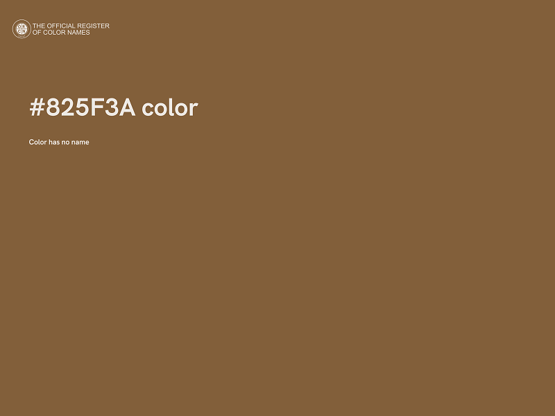 #825F3A color image